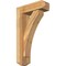Ekena Millwork Thorton Craftsman Rough Sawn Bracket w/ Offset Brace, Western Red Cedar, 6"W x 18"D x 30"H BKT0604X18X30THR04RWR - alternate 1